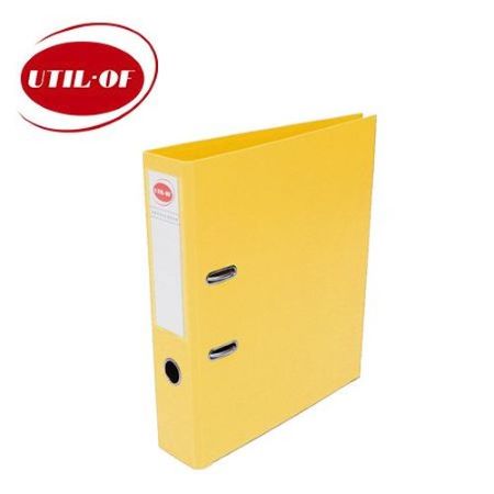 Bibliorato Util-Of Entelado PVC Oficio Lomo 5cm Amarillo