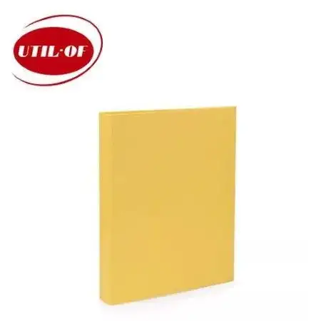 Carpeta con anillos Util-Of Entelado PVC A4 2 x Ø50mm Amarillo