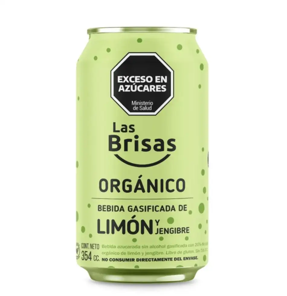 Gaseosa Las Brisas Orgánica Limón-Jengibre 354 Cc