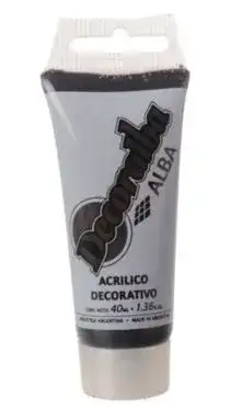 Acrilico en pomo decoralba  x40ml ocre