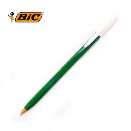 Bolígrafo Bic Opaco Media 1mm Verde x unidad