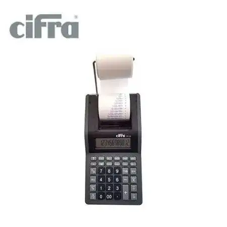 Calculadora Cifra PR-26  Impresora 12 digitos a pila o eléctrica MINI