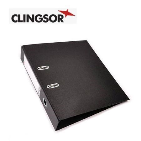 Bibliorato Clingsor 1400E Entelado PVC A4 Lomo 5cm Negro