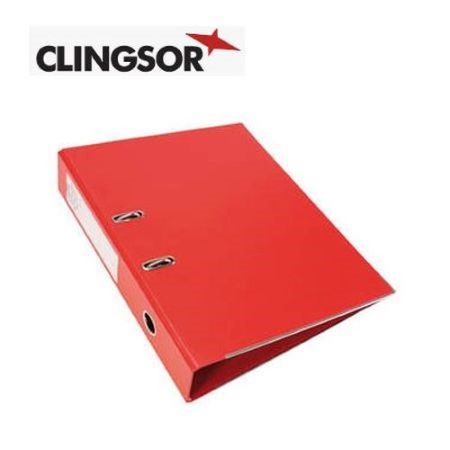 Bibliorato Clingsor 1400E Entelado PVC A4 Lomo 5cm Rojo