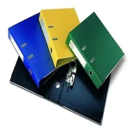 Bibliorato Clingsor 1501E Entelado PVC Oficio Lomo 8cm Gris