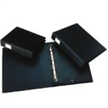 Carpeta con anillos Clingsor 55-4 Forrado PVC Oficio 2 x Ø50mm D Negro