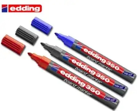 Marcador Edding 350 -250 Pizarra Punta redonda 1,5-3,0mm Rojo Recargable