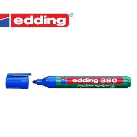Marcador Edding 380 Papel y cartón Punta redonda 1,5-3,0mm Azul Recargable