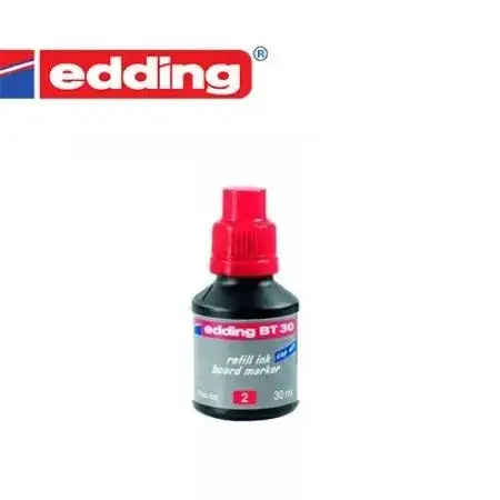 Tinta marcador pizarra Rojo  Edding BT30 30ml