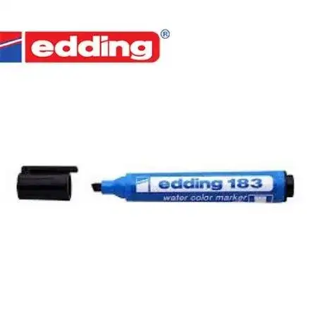 Marcador Edding 183 Papel y cartón Punta biselada 2-5mm Negro