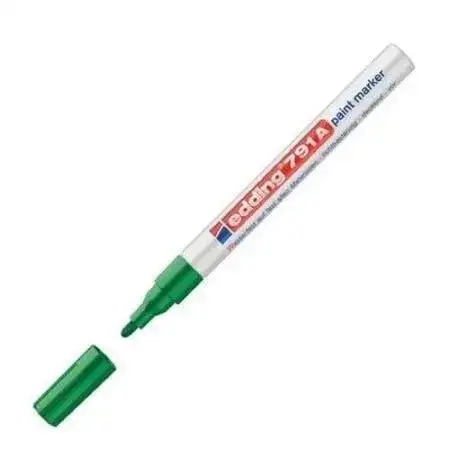 Marcador Edding 791A Permanente base esmalte 1-2mm Verde