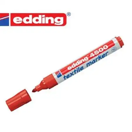 Marcador Edding 4500 Tela Punta redonda 2-3mm Rojo