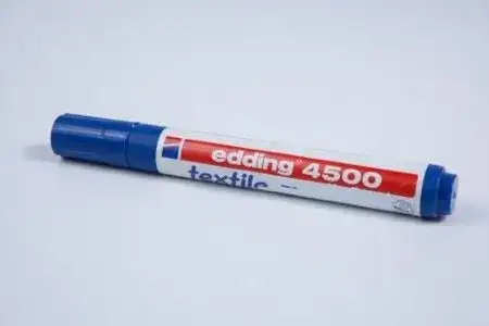 Marcador Edding 4500 Tela Punta redonda 2-3mm Azul