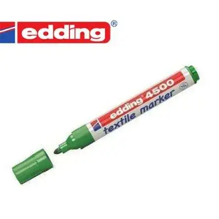 Marcador Edding 4500 Tela Punta redonda 2-3mm Verde