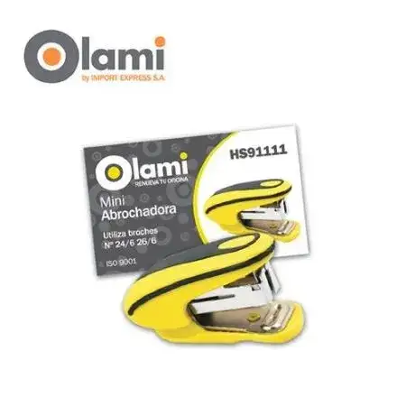 Abrochadora Olami Mini de Escritorio Nro 24/6, 26/6 12 hojas