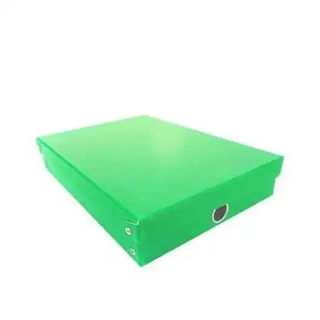 Caja archivo 45x31x16cm Les Cahiers Grande Verde manzana Remach