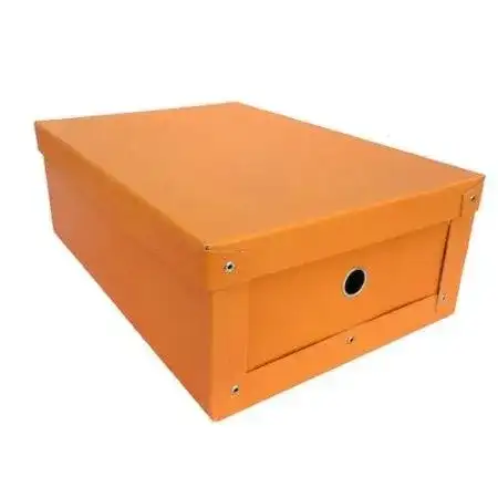 Caja archivo 45x31x16cm Les Cahiers Grande Naranja Remach