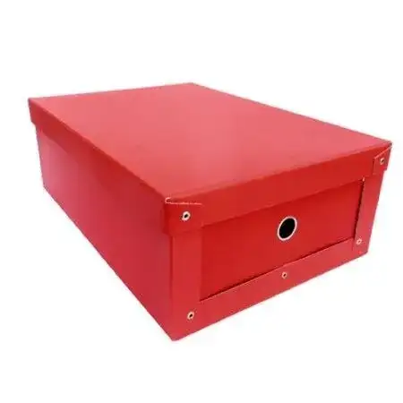 Caja archivo 45x31x16cm Les Cahiers Grande Rojo Remach