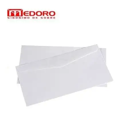 Sobres Medoro Oficio Inglés Papel obra 120x235mm Blanco blíster x 20 90 grs