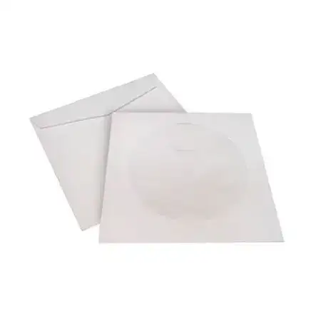 Sobres Medoro CD Papel obra con ventana 127x127mm Blanco blíster x 10 80 grs