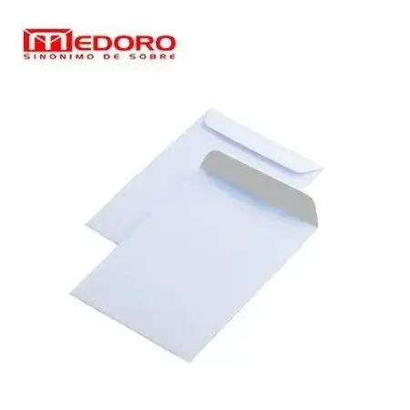 Sobres Medoro Papel obra 250x353mm Blanco blíster x 10