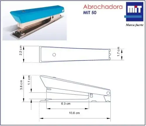 Abrochadora Mit de Escritorio Nro 10, 50 metálica