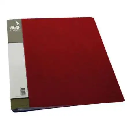 Carpeta con anillos MyD Entelado PVC Oficio 2 x Ø40mm Rojo