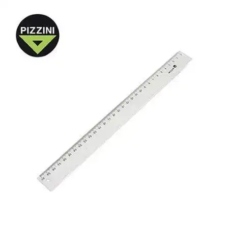 Regla Pizzini Escolar 30cm transp x unidad