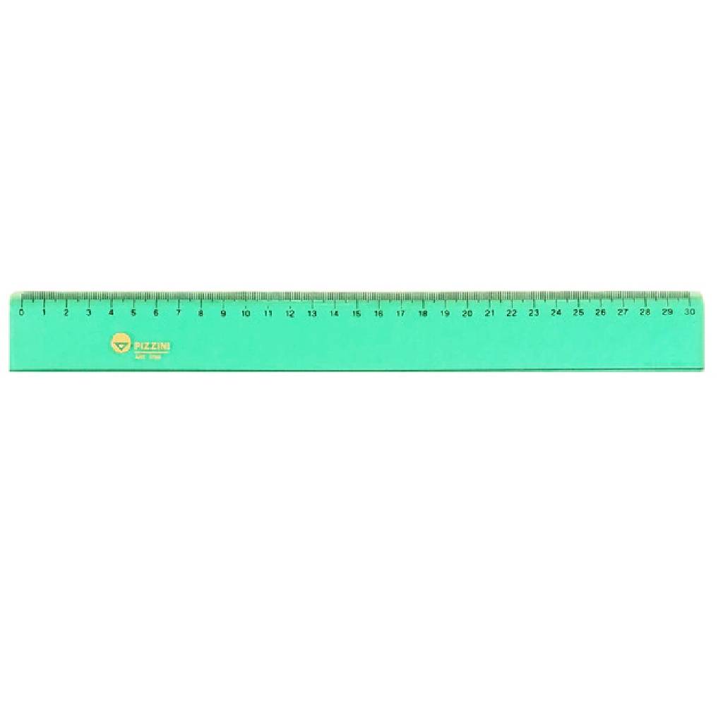 Regla Pizzini Estudio 30cm Verde x unidad -2