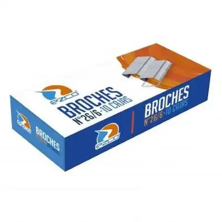 Broches Ezco Abrochadora nº26/6 caja x 1000