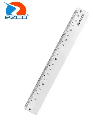 Regla Ezco 20cm Cristal x unidad